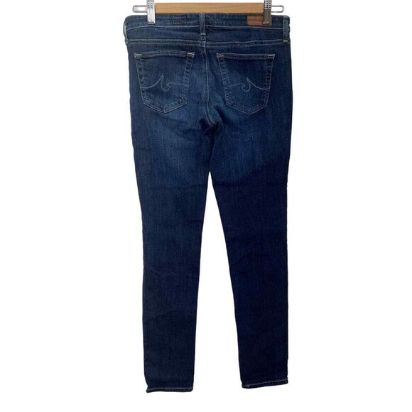 AG Adriano Goldschmied The Stilt Cigarette Leg Dark Wash Denim Jeans Women's 27R - Picture 2 of 10